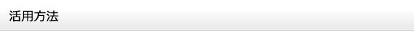 活用方法